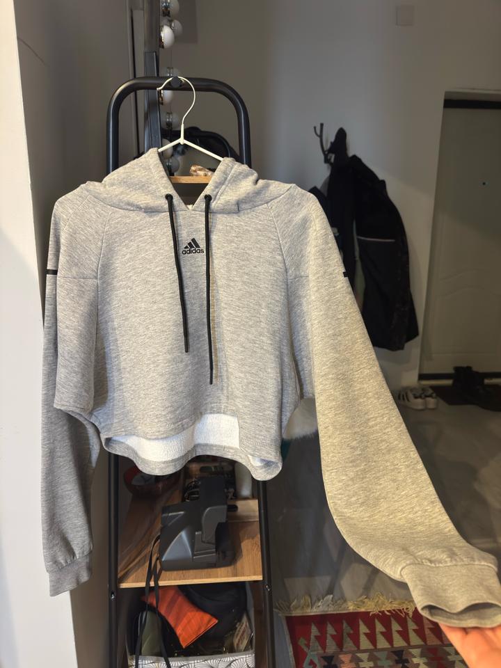 Худи толстовка Adidas худи кроп