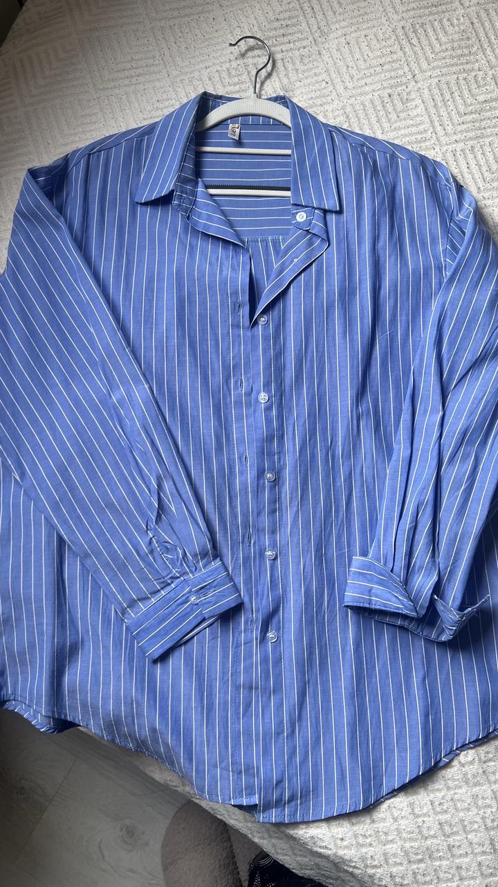 Рубашка в полоску на размер 46