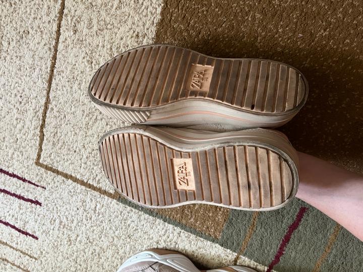 Кеды Zara текстиль/ замша 38, размер