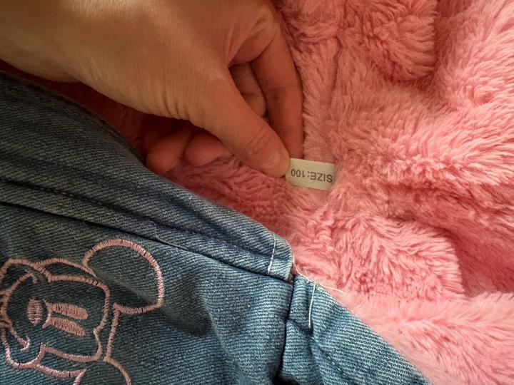 Джинсовая утепленная детская куртка