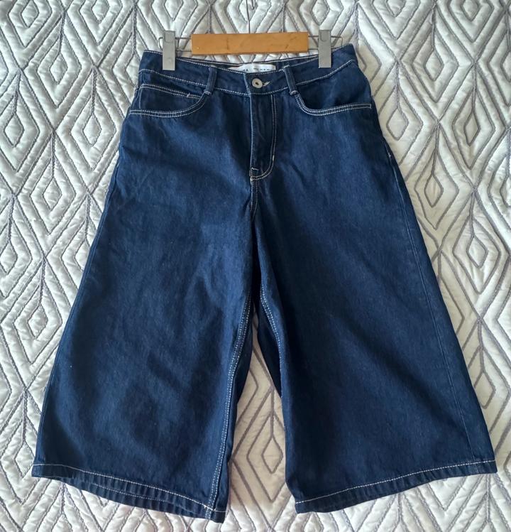 Джинсовые кюлоты шорты Bershka