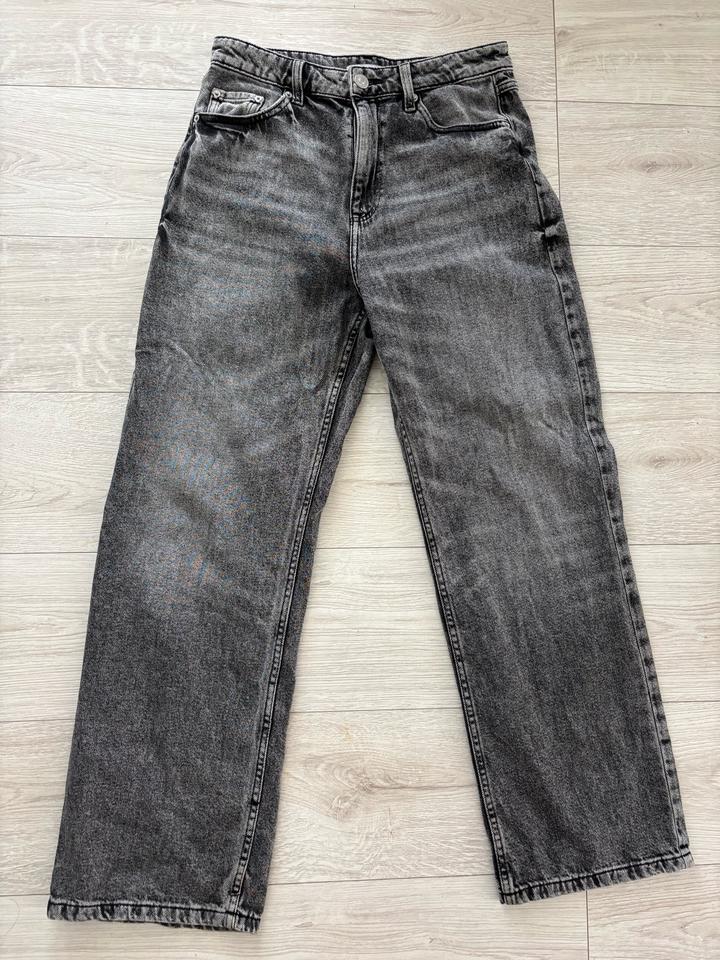 Crop джинсы 38 М wide leg широкие