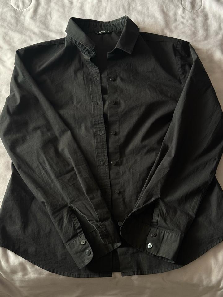 черная рубашка splash