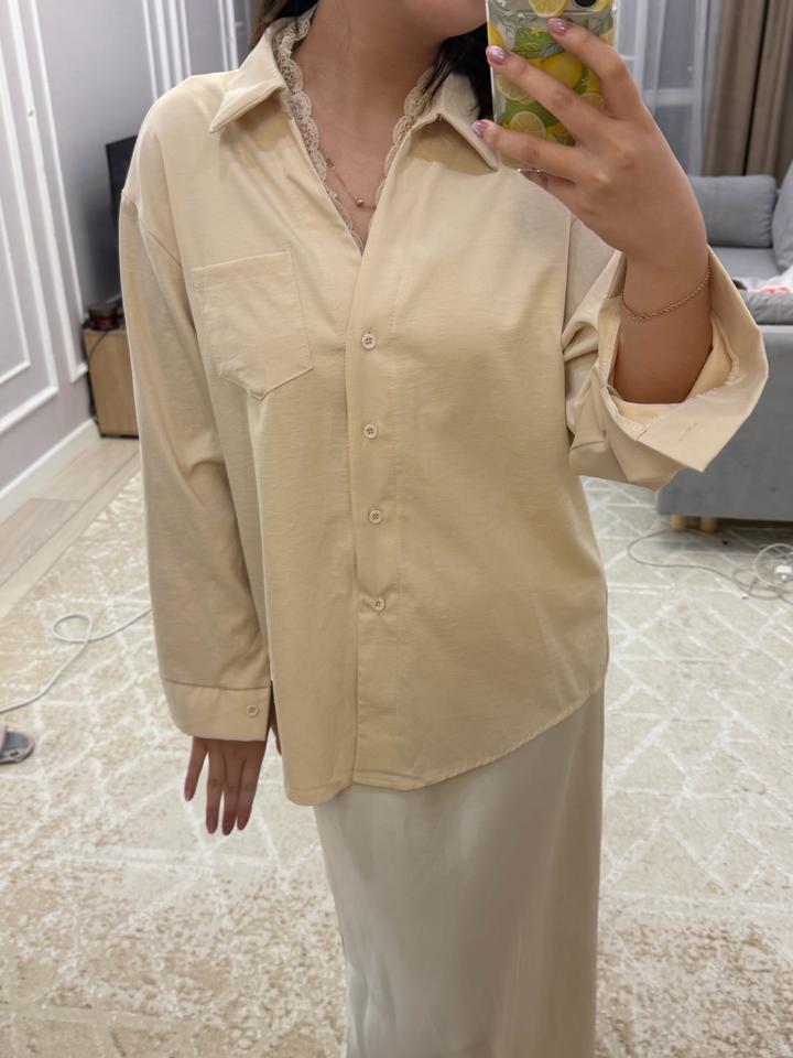 Рубашка с кружевом