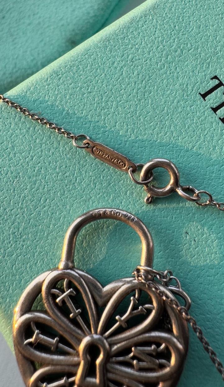 Tiffany&Co сердце с ключом оригинал винтаж с коробкой