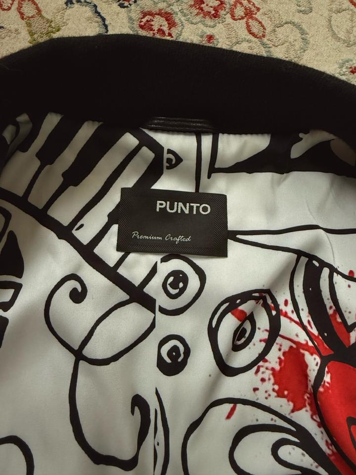 Продам новую кожаную куртку бомбер Punto,р.XL.Турция.