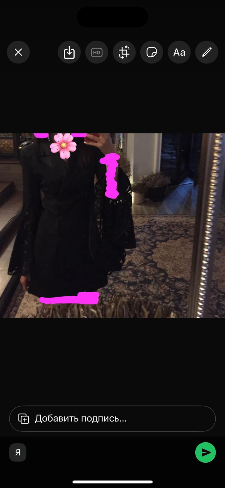 Черное платье S