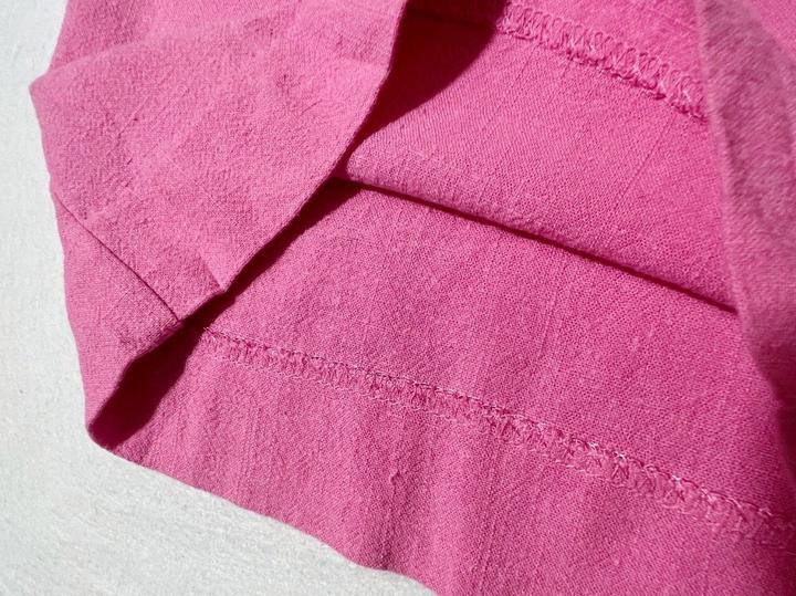 Брюки Asos р 44-46 (на талию 71-73 см) вискоза/лён розовые летние широкие wide