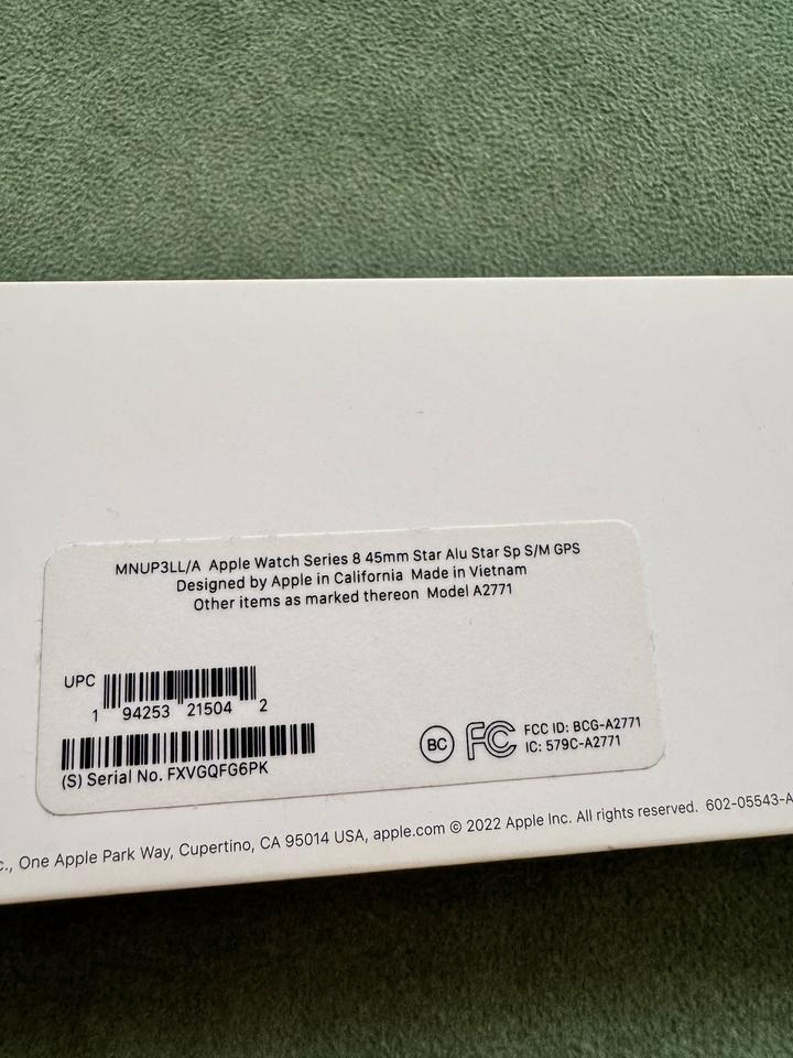 Apple Watch serius 8 45 mm