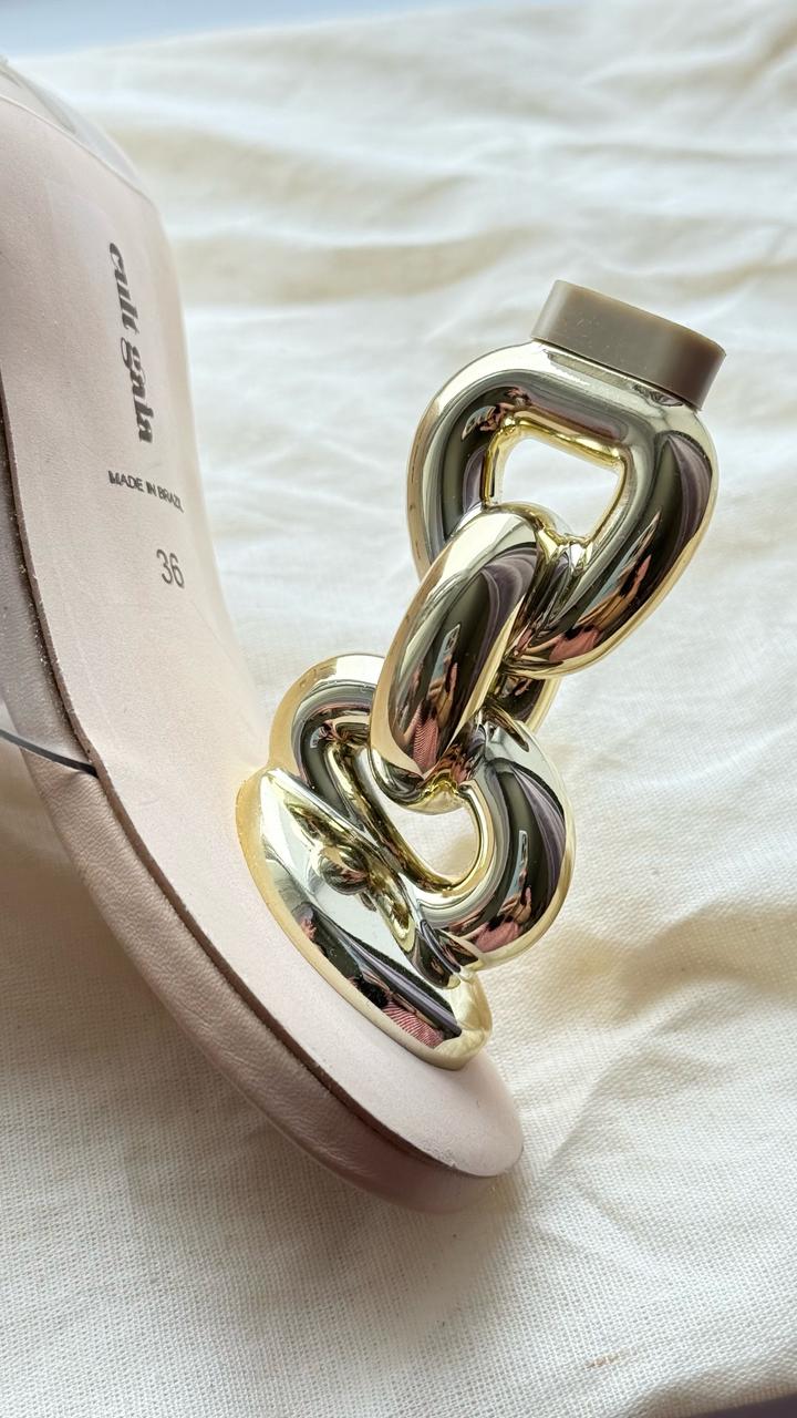 CULT GAIA мюли Carmen, прозрачный, золотой