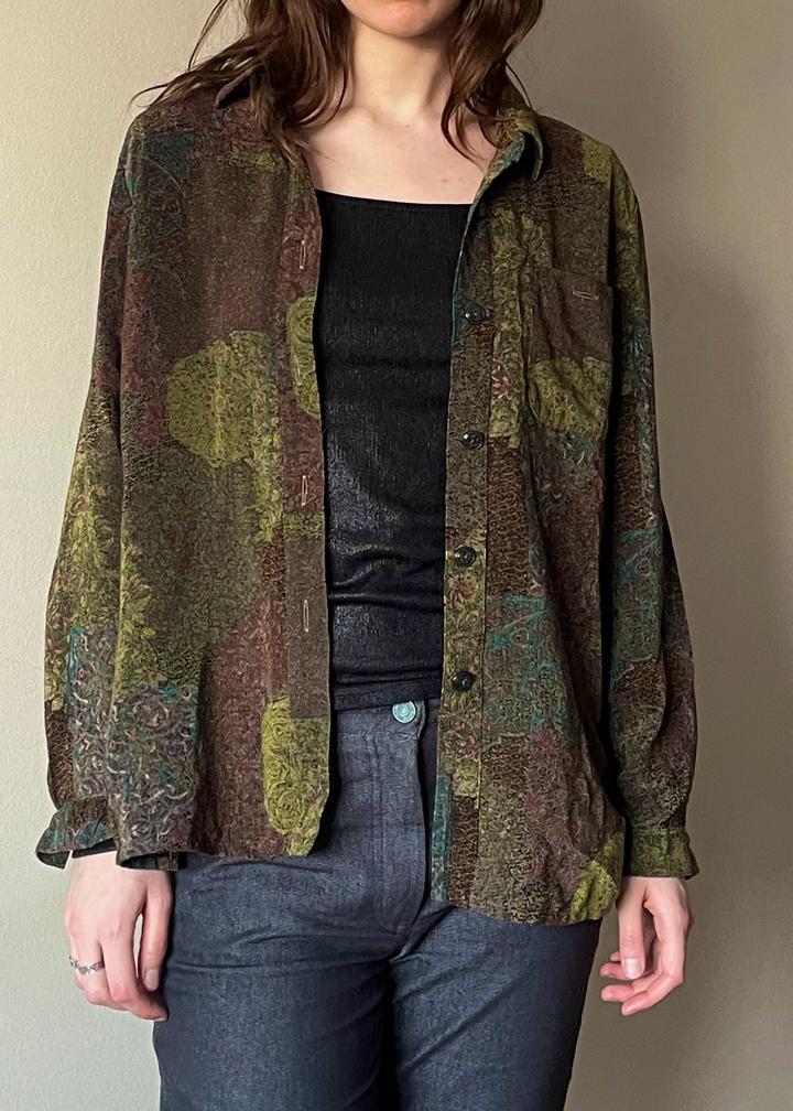 Рубашка с абстрактным принтом / Palimpset-style shirt