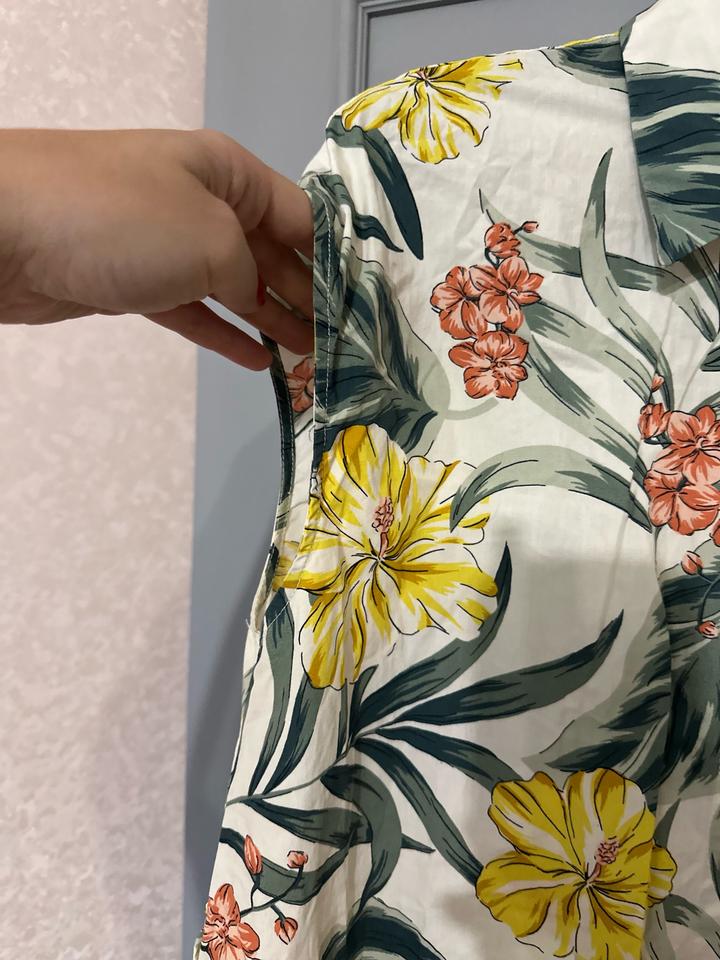 Платье-рубашка Zara из хлопка