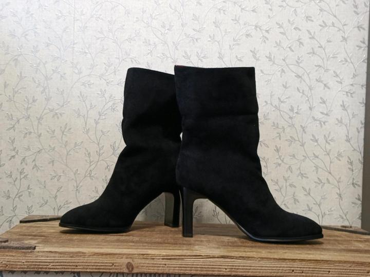 Сапоги женские, замша нат., р.37.5