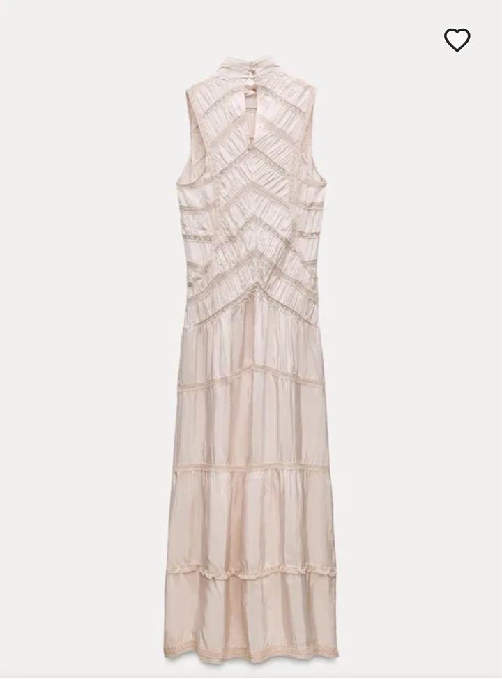 Платье Зара молочная