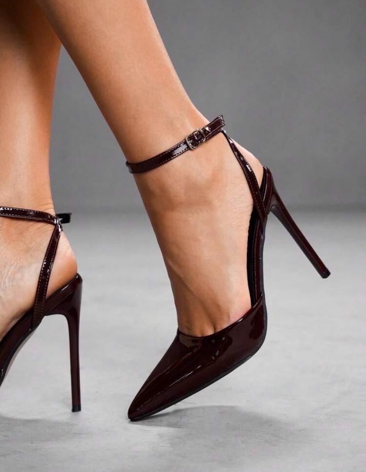 Лакированные туфли-слингбэки в стиле Louboutin — Новые