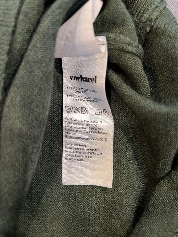 Мужская водолазка Cacharel, шерсть, темно-зеленая, почти новая