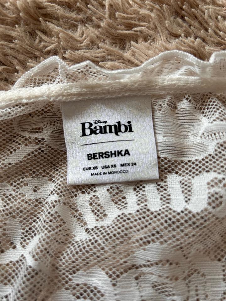 кружевной топ bershka
