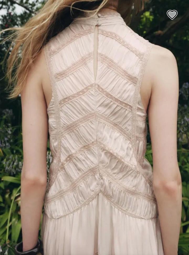 Платье Зара молочная