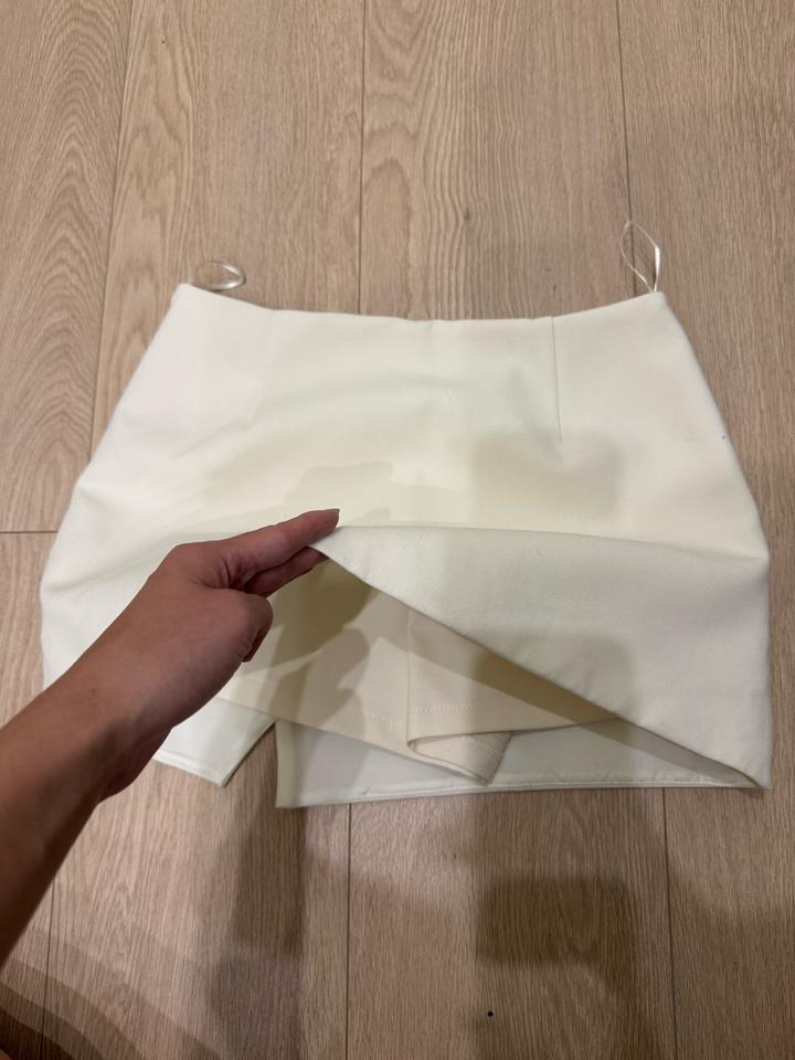 молочная юбка шорты zara