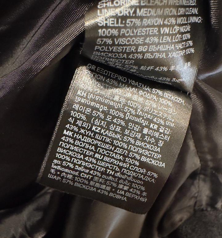 Черная куртка пальто H&M