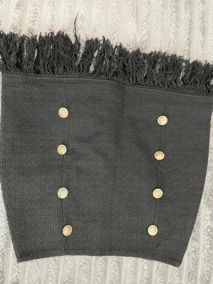 твидовая черная юбка