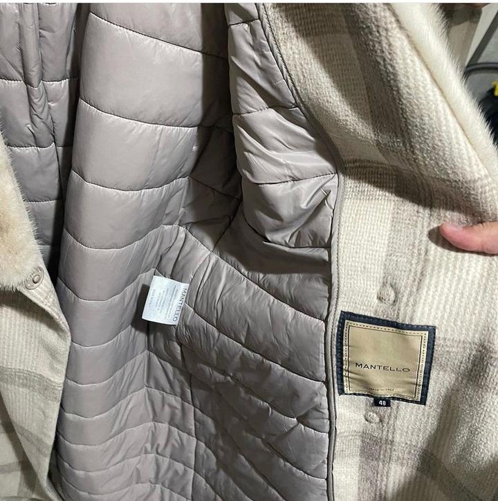 Пальто с норковыми ставками