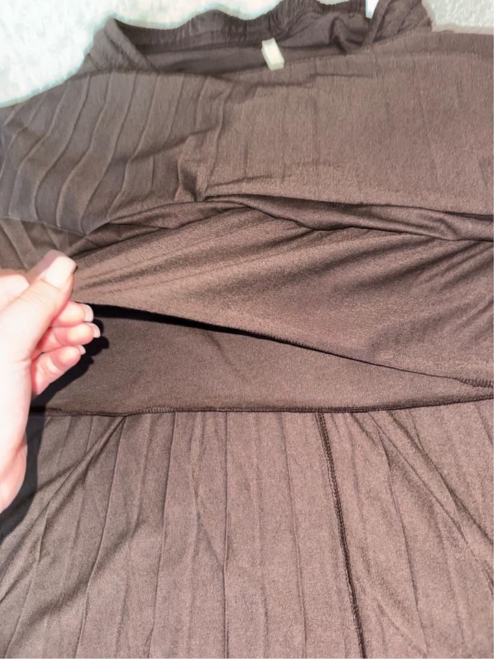 коричневая юбка blubelle