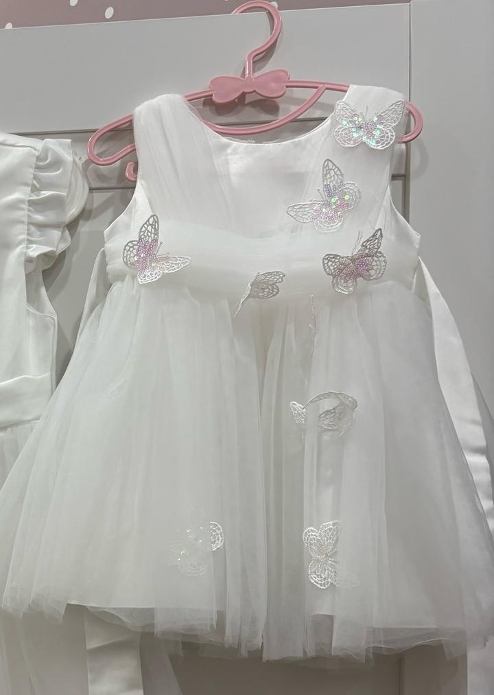 Нарядное детское белое платье