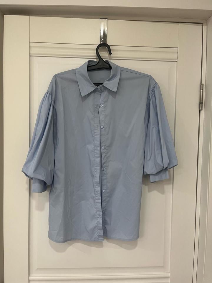 Рубашка с объемными рукавами