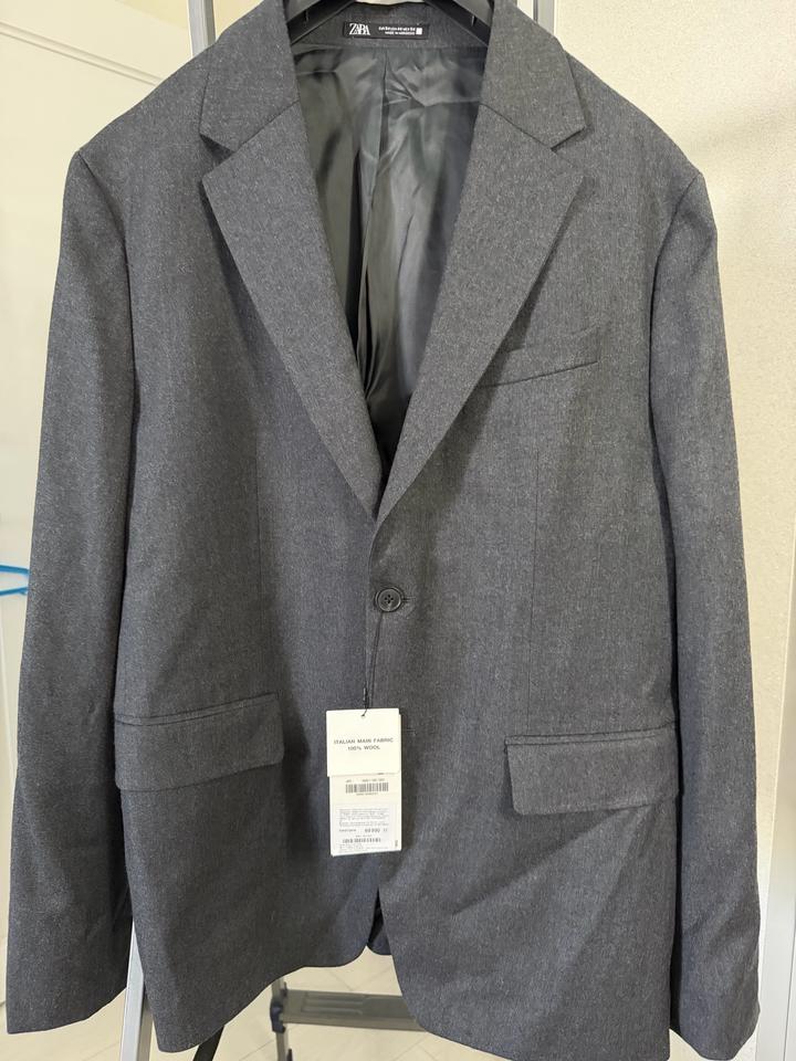 Новый шерстяной пиджак Zara (XL)