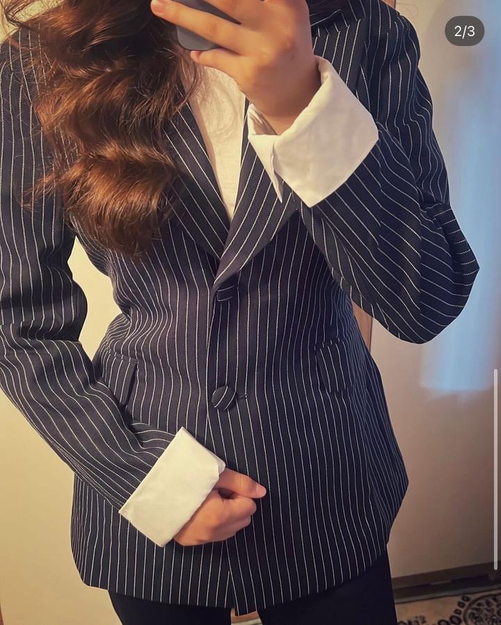Пиджак в полоску