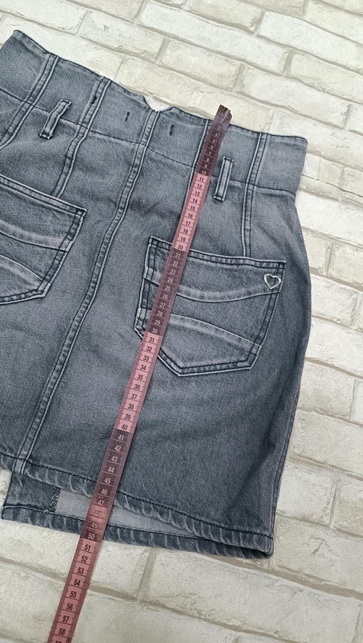 Юбка джинсовая на пуговицах с карманами