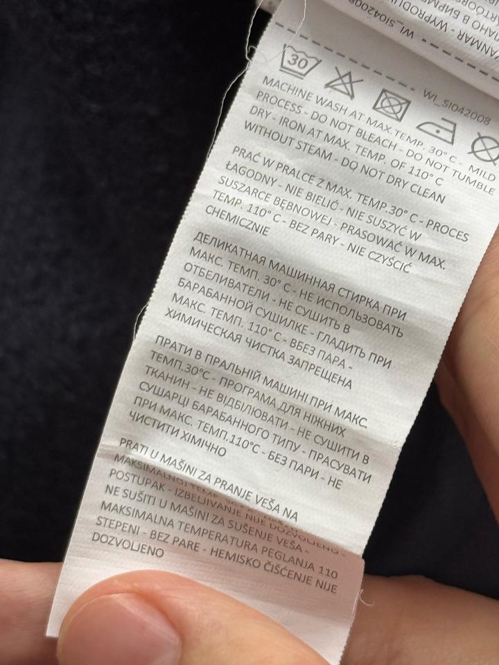 Темно синяя универсальная зип кофта с начесом / зип худи sinsay