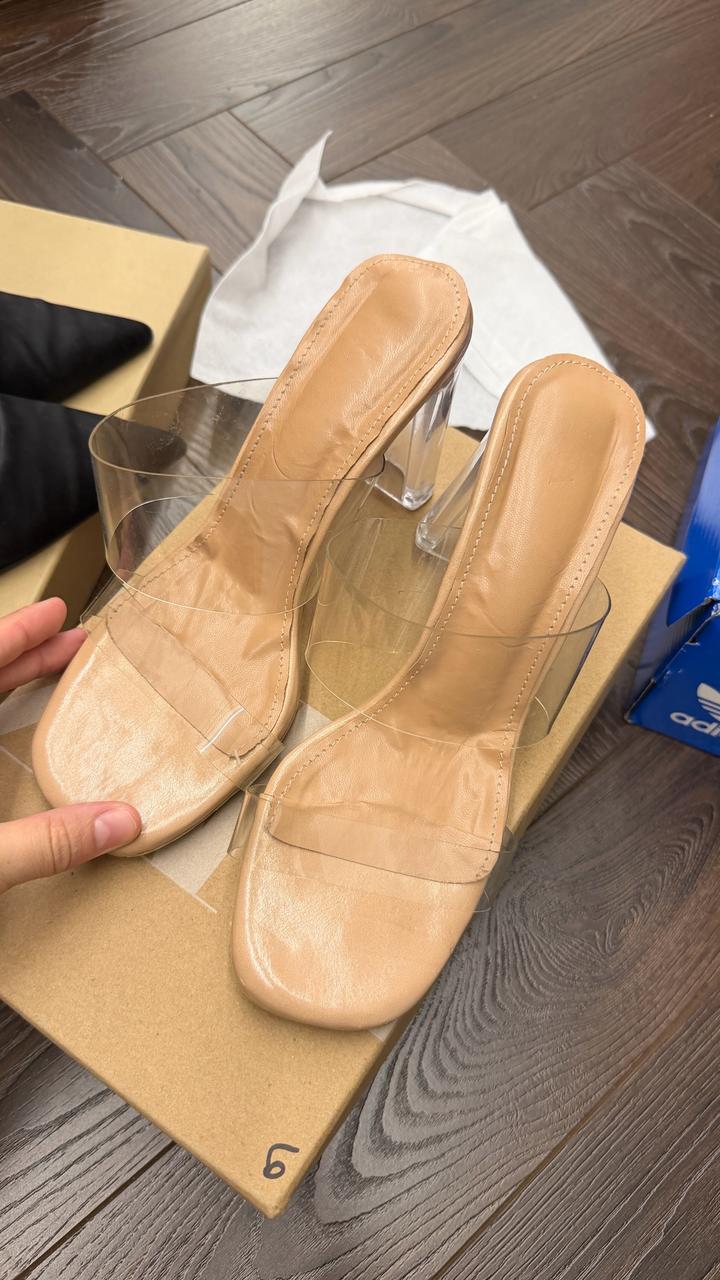 Прозрачные каблуки популярные под Zara размер 37