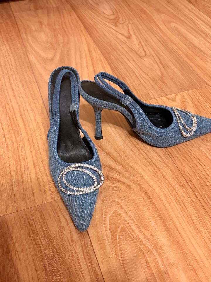 туфли джинсовые