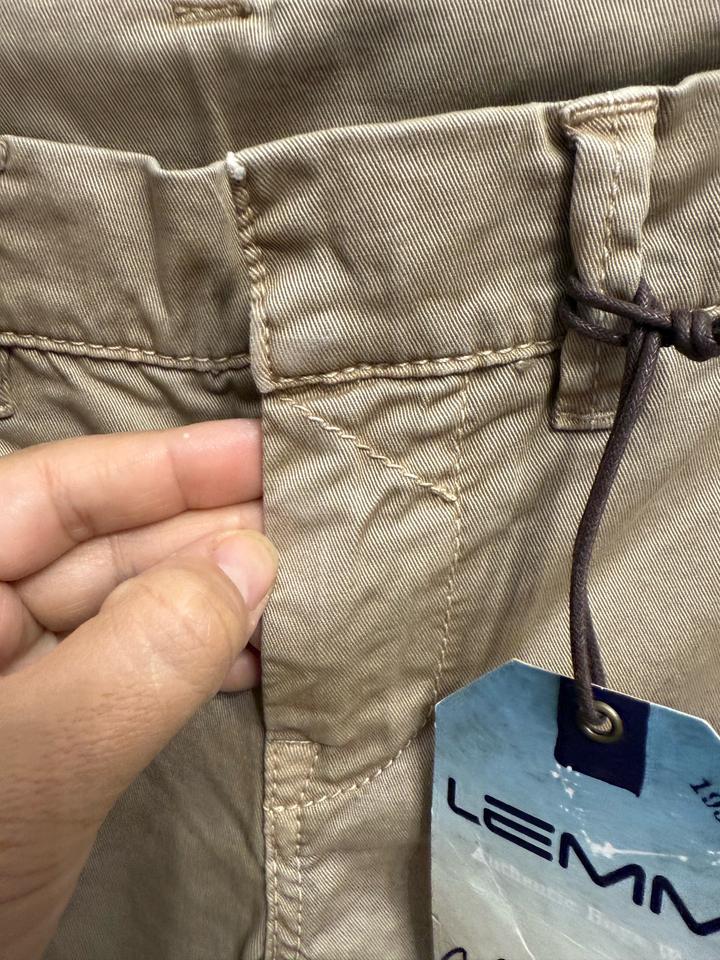 Бежевые летние штаны для мальчика немецкого бренда Lemmi