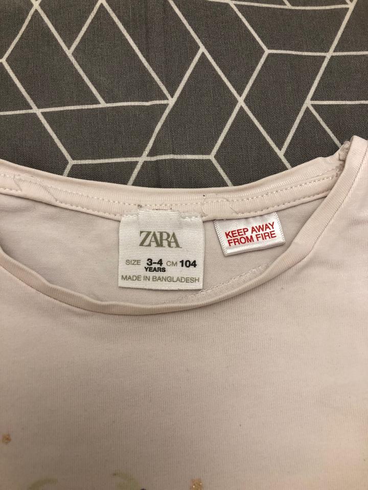 Пижама тонкая хлопок Zara 3-4 104 см