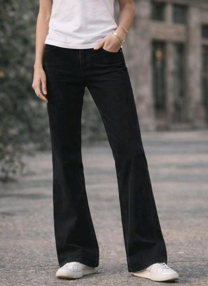 Джинсы.Клёш.Черные.