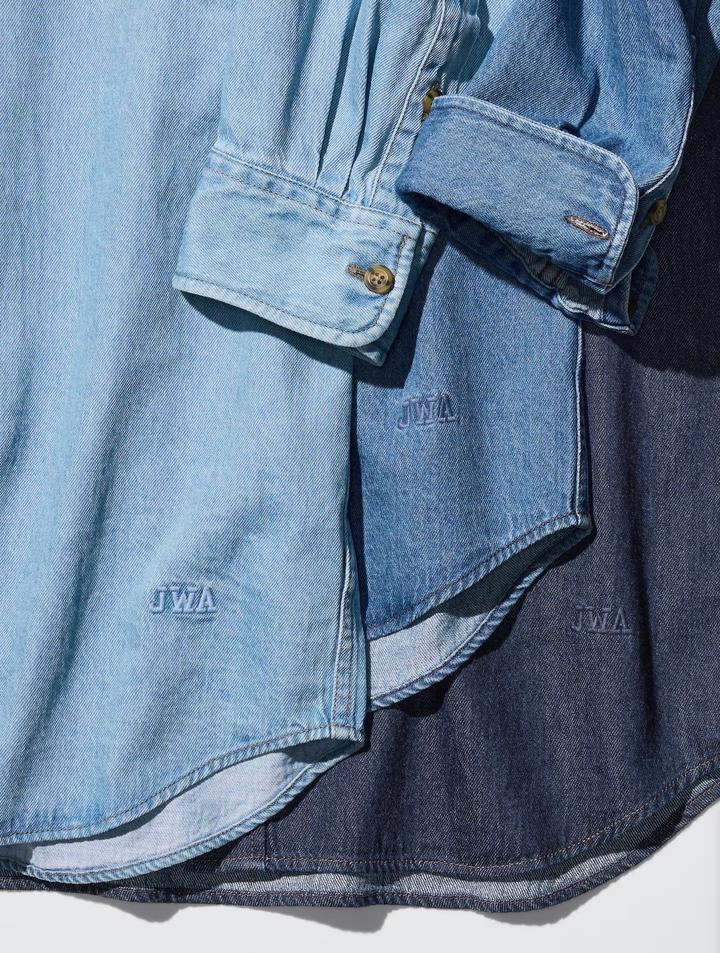 Джинсовая рубашка uniqlo