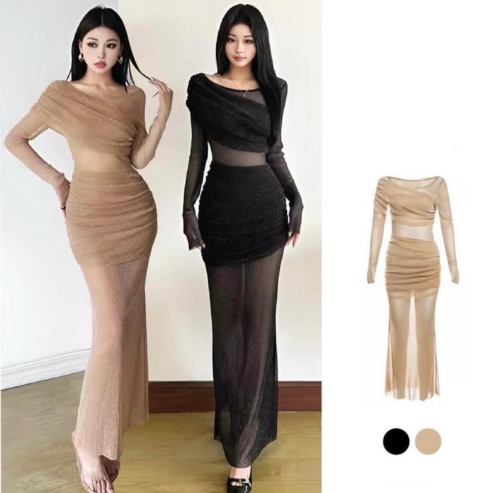 Бежевое платье