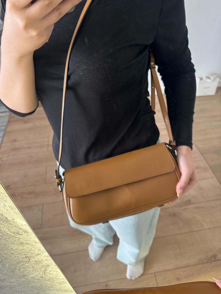 Рыжая сумка Zara