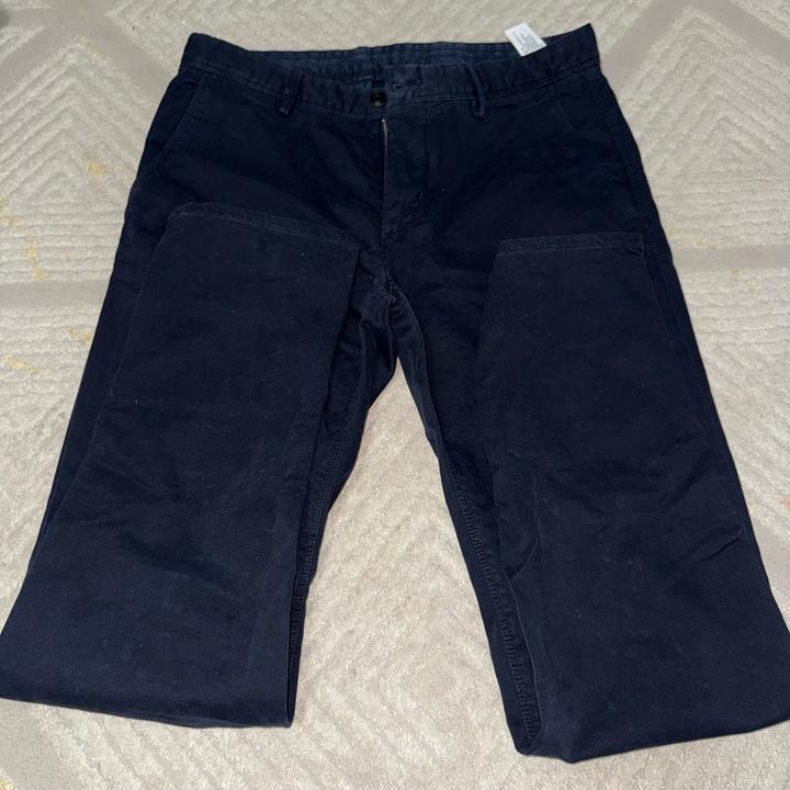 темно синие брюки massimo dutti