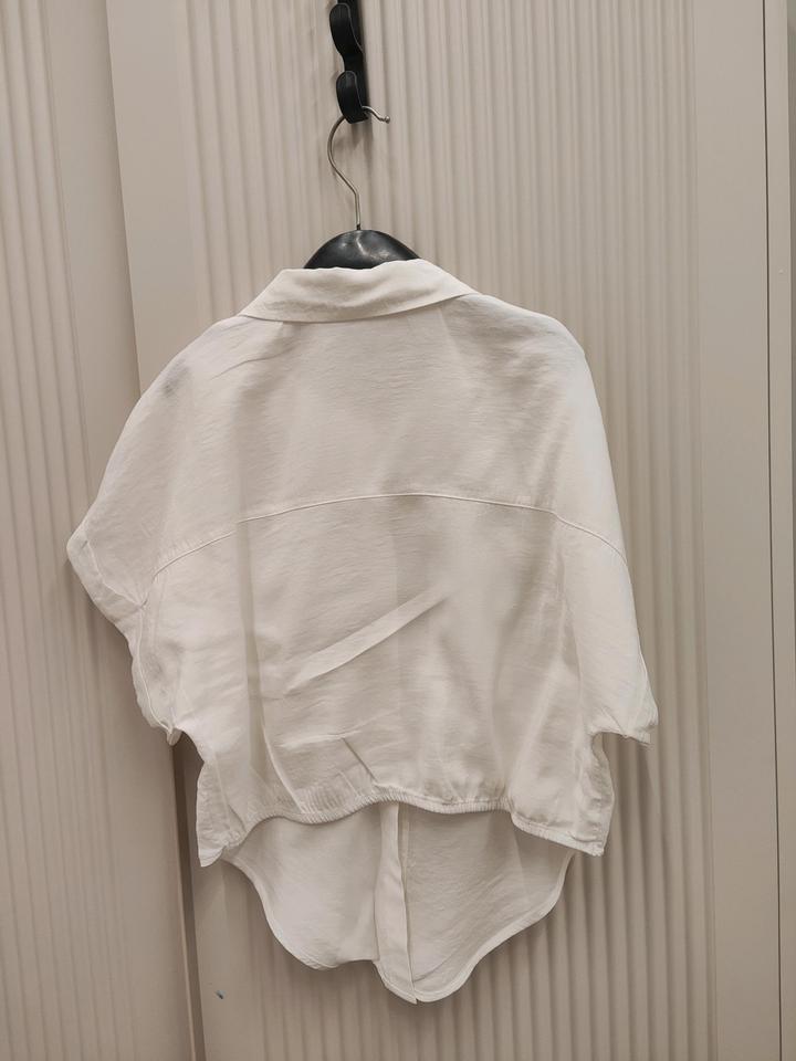 *Рубашка ZARA 152 белая укороченная*