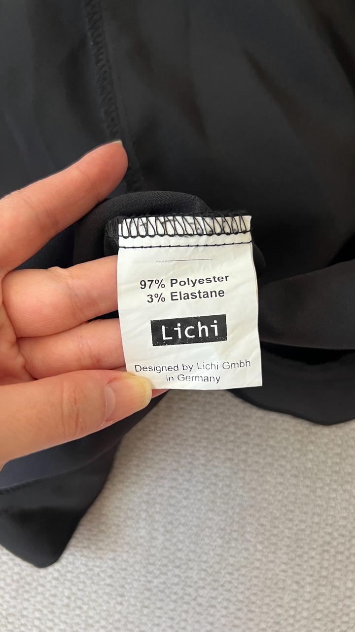 Черное коктейльное платье Lichi