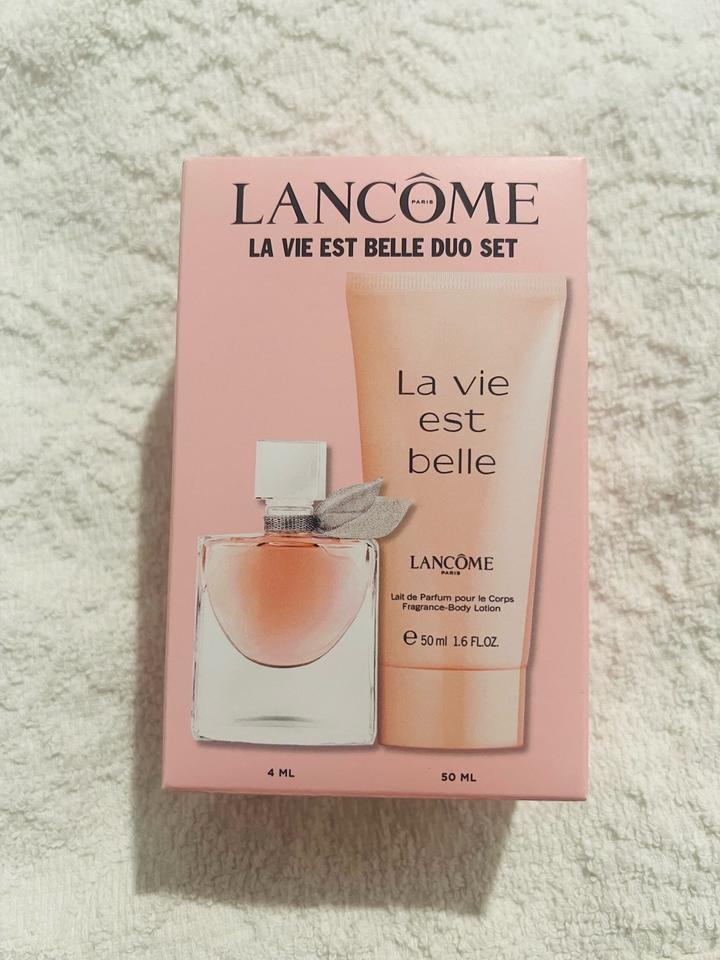 Мини-набор Lancôme La Vie Est Belle Duo Set. Парфюм 4мл и крем 50мл
