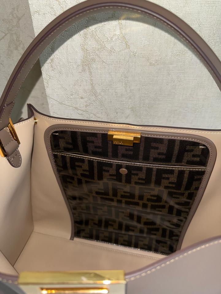 Сумка-тоут fendi peekaboo -новая люкс копия в телячьей мягкой коже, размер макси
