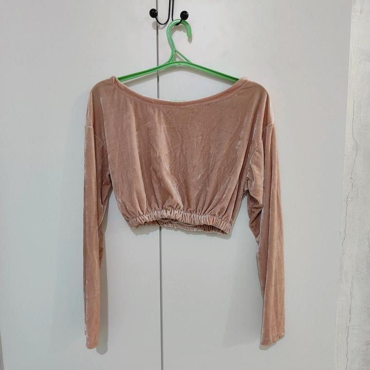 кофта велюр нежно розового цвета