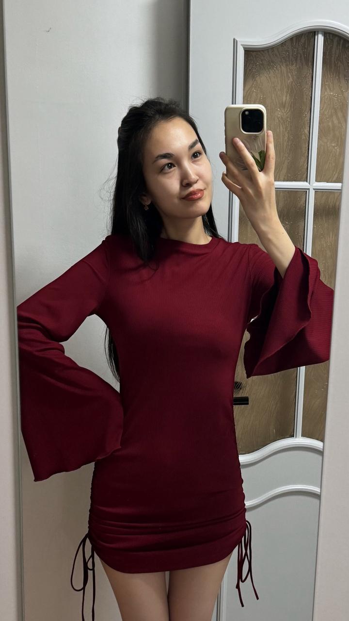 ❤️ Элегантное платье в винном оттенке