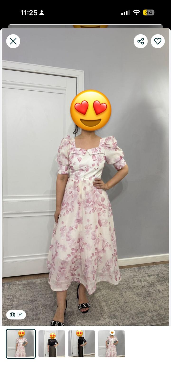 Платье с цветочками