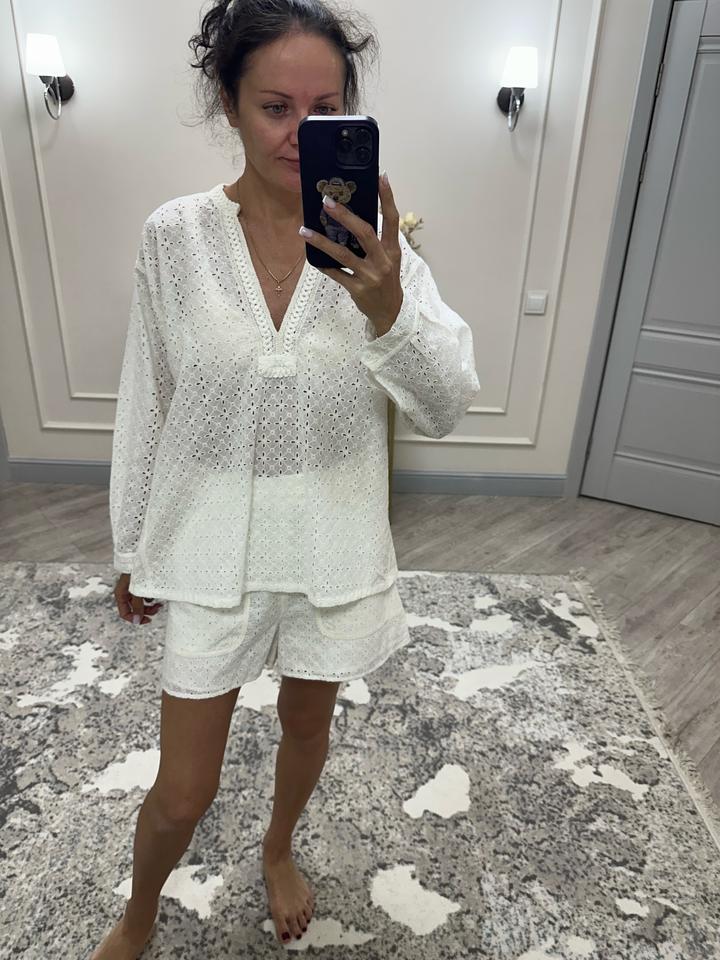 Костюм Zara с вышивкой
